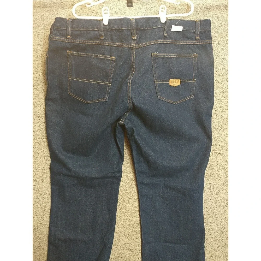 Red Kap Mens Workwear Jeans Dark Indigo Blue Cotton Denim PD54PW6 46 x 30